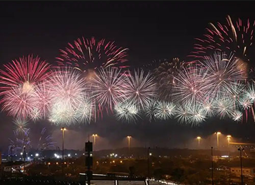 阜南县焰火晚会